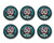 Beistle BN156 6-Pack 60 and Over-The-Hill Satin Button, 2-Inch