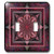 3dRose lsp_24842_2 Mandala 10 Chakra Purple Pink Black Flower power Hippie India Orient Oriental Meditate Peace Harmony Double Toggle Switch