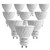 DiCUNO GU10 LED Light Bulb, 60W Halogen Bulbs Equivalent, 6W 600LM, 3000K Warm White,100V-240V Non-dimmable GU10 Mr16 LED Bulbs, 10-Pack.