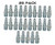 MILTON 727 NPT M Style 1/4 Male Air Line End Plug (MIL727) 25-Pack