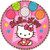 Amscan Round Plates | Hello Kitty Balloon Dreams Collection | Party Accessory