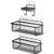 ODesign Shower Caddy Basket with Hooks Soap Dish Holder Shelf for Shampoo Conditioner Bathroom Kitchen Storage Organizer SUS304 Stainless Steel Adhesi
