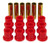 Prothane 6-1001 Red Rear Spring Eye and Shackle Bushing Kit