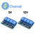 RioRand 4 Channel Relay Module DC 5V 12V with Optocoupler Isolation Relay Control Board with Indicator Light, Relay Output
