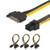 J&D 3-Pack SATA 15 Pin to 6 Pin PCI Express (PCIe) Graphics Video Card Power Cable Adapter (20 cm)