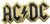 C&D Visionary ACDC Logo Metal Sticker, Gold, 9cm