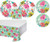 Contemporary Flowers Party Bundle 9" Plates (16) 7" Plates (16) Lunch Napkins (32) Tablecover (1)