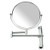 Lansi 7x Magnification Wall Mount Makeup Mirror Adjustable Height Double-Sided Mirrors for Bathroom Vanity, Round Shape