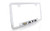Cadillac XTS Brass License Plate Frame with Chrome Finish (4 Hole)