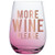 Creative Brands Slant Collections Stemless Wine Glass, 20-Ounce, More Wine Please