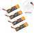 4pcs 550mAh 1S HV 3.8V LiPo Battery 50C Rechargeable Battery JST-PH 2.0 PowerWhoop mCPX Connector for Inductrix FPV Plus Micro FPV Racing Drone Like T