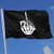 ZBGIGB Skeleton Middle Finger 3x5 Foot Flag Outdoor Flags 100% Single-Layer Translucent Polyester 3x5 Ft