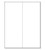 Laser/Ink Jet White Labels (4-1/4" x 11" - 2 Per Page | 50 Labels)