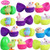 Max Fun Easter Eggs Filled with Wind-Up Toys, 3.7 Colorful Plastic Surprise Eggs with 12 Easter Wind Up Rabbits and Chicks for Kids Party FavorsEaster