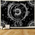 Moon and Sun Tapestry Psychedelic Bohemian Mandala Wall Tapestry Black and White Indian Hippy Celestial Tapestry Starry Dreamcatcher Tapestry Wall Han