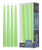 Hyoola 12 Pack Tall Taper Candles - 10 Inch Celery Green Dripless, Unscented Dinner Candle - Paraffin Wax with Cotton Wicks - 8 Hour Burn Time