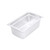 4" Deep Steam Table Pan 1/4 Size, 3 Quart Stainless Steel Anti-Jam Standard Weight Hotel GN Food Pans - NSF (10.43"L x 6.37"W)