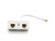 2-Way RJ11 Telephone Plug to RJ11 Socket Adapter and Splitter for Landline Telephone