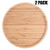 2-Pack Bamboo Round Plates ,12 Inches Cheese Plates Coffee Tea Serving Tray Fruit platters Party Dinner Plates Sour Candy Tray