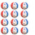 Windy City Novelties (12 Pack) Patriotic Stars & Stripes Theme Inflatable Beach Balls 16 inch
