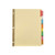 Staples 153866 Big Tab Insertable Paper Dividers 8-Tab Buff with Assorted-Color Tabs