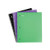 Staples 849372 1 Subject Notebook 8.5-Inch X 11-Inch College Ruled 100 Sh. Assort. 3/Pk