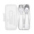 OXO Tot Toddler Fork & Spoon Set With Carry Case- Teal