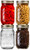 Ball Mason Jars 16 oz Bundle with Non Slip Jar Opener- Set of 4 Half Quart Mason Jars with Regular Mouth - Canning Glass Jars with Lids, Heritage Coll