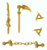 LEGO Ninjago Gold Weapons Set  Minifigures