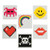 Pixel Character Temporary Tattoos (72 Pack) Safe and Non-toxic.