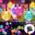 SWYJO Solar String Lights 100LED 12M 39ft RGB, Outdoor Solar Powered Lights Crystal Little Balls Waterproof, Solar Garden String Lights 8 Modes for Ch