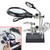 2.5X 7.5X 10X LED Light Helping Hands Magnifier Soldering Station,Desktop Magnifier with LED Light Magnifying Glass Stand with Clamp and Alligator Cli