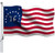 Gmeitoey 1776 Bennington Flag 3x5 Outdoor- 100% Polyester 76 American Revolution Flags Banner with 2 Grommets- Vivid Color Fade Resistant