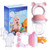 Baby Fruit Food Feeder Pacifier - Fresh Food Feeder, Infant Fruit Teething Teether Toy for 3-24 Months, 6 Pcs Silicone Pouches for Toddlers & Kids & B