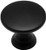 10 Pack - Cosmas 4545FB Flat Black Cabinet Hardware Round Knob - 7/8" Diameter