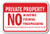 Private Property No Hunting Hiking Trespassing All Offenders Will Be Prosecuted To The Full Extent Of The Law Sign 12" x 18" Heavy Gauge Aluminum Sign