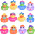 FUN LITTLE TOYS 12 PCs Bath Toys for Toddlers  Bath Duck Squirters  Bathtub Toys Party Favors for Kids