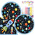 Outer Space Birthday Party Pack  Includes 7 Paper Plates & Beverage Napkins Plus 24 Birthday Candles  Serves 16