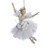 Kurt Adler 6.75" Snow Queen Ballerina Christmas Ornament