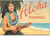 Hawaiian Art Collectible Refrigerator Magnet - Aloha from Hawaii - by Kerne Erickson