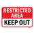 Restricted Area Keep Out | 12" X 18" Heavy-Gauge Aluminum Rust Proof Parking Sign | Protect Your Business & Municipality | Made in The USA