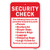 Security Check The Following Items are Not Permitt | 12" X 18" Heavy-Gauge Aluminum Rust Proof Parking Sign | Protect Your Business & Municipality | M