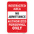 Restricted Area Authorized Personnel Only | 18" x 24" Heavy-Gauge Aluminum Rust Proof Parking Sign | Protect Your Business & Municipality | Made in Th