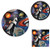 Creative Converting Space Blast Birthday Party Bundle: Dinner Plates, Dessert Plates, and Napkins Kit for 16