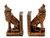 Bellaa 26362 Howling Wolf Bookends 7 inch