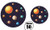 100 Count Outer Space Paper Plates | 50 ~ 9" Dinner Paper Plates | 50 ~ 7" Dessert Paper Plates | Outer Space Party Theme