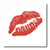 3dRose Valentines Day, Big, Red Hot Lips-Iron on Heat Transfer, 8 by 8", for White Material (ht_172453_1)