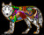 Wolf - 16x20 Fuzzy Velvet Inner Nature Coloring Poster