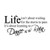 CUGBO Life Wall Decal Vinyl Lettering Inspirational Wall Quotes Bedroom Living Room Art Sticker Home Decor