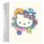 Hello Kitty x Erin Condren Lined Coiled Notebook - Flower Power Designer Interchangeable Cover, College Ruled Lined Paper, Measures 7"x 9", Boost Prod